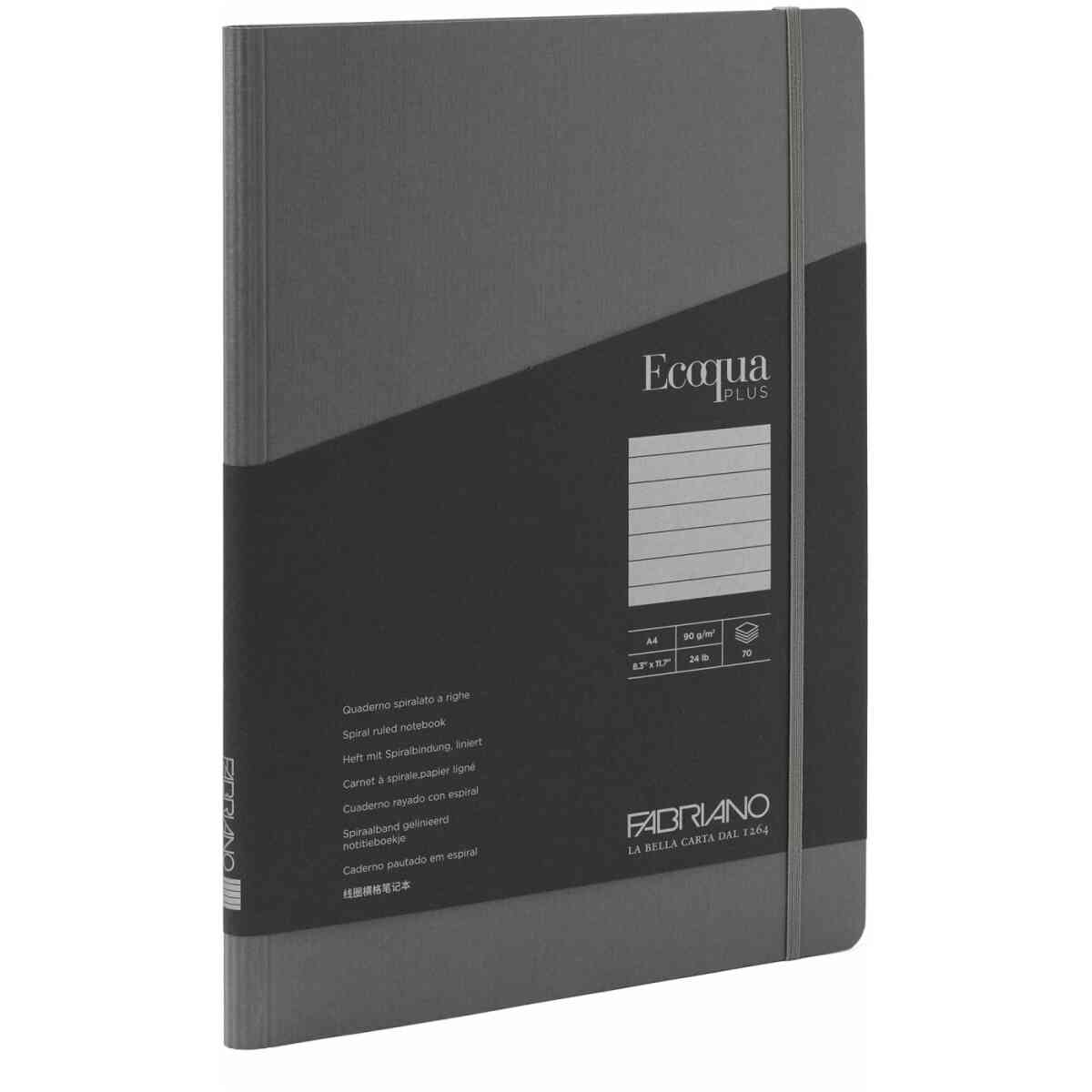 Ecoqua Plus hidden spiral notebook A4 Ruled