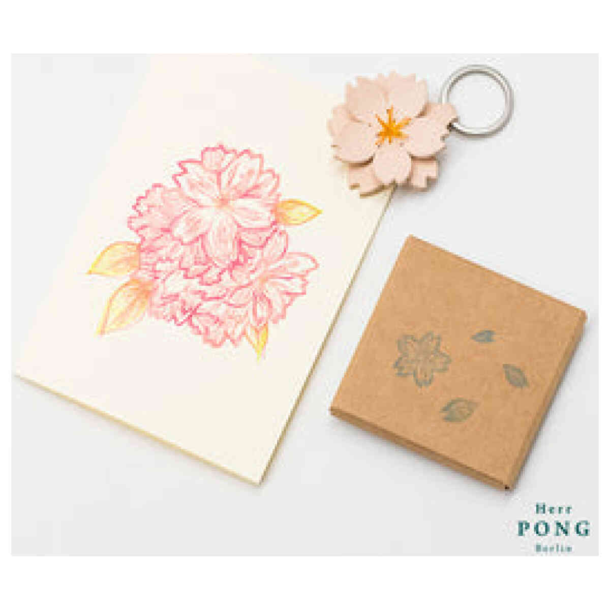 Sakura Cherry Blossom Keychain