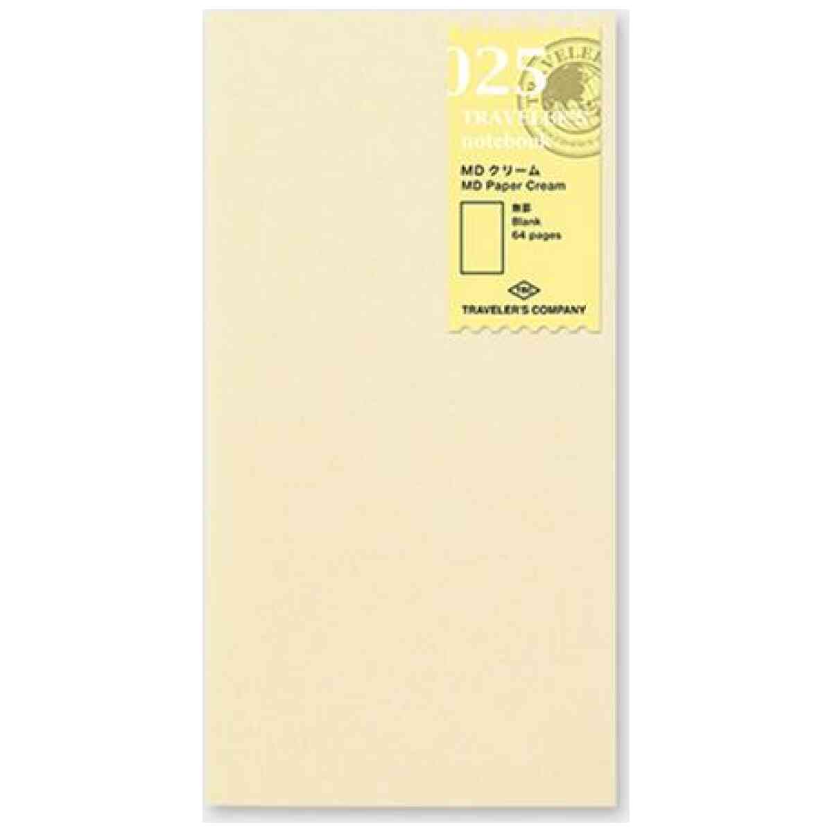 Traveler’s Notebook, 025. MD Paper Cream Regular Size