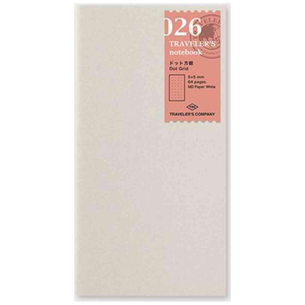 Traveler's Notebook, 026 MD Paper White Dot Grid