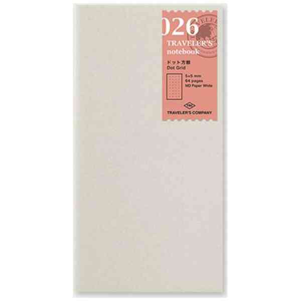 Traveler's Notebook, 026 MD Paper White Dot Grid
