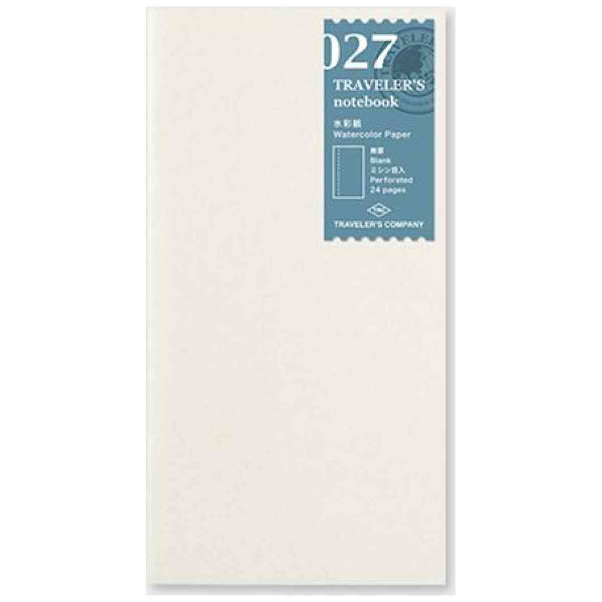 027. Water Color Paper Refill Travelers Notebook