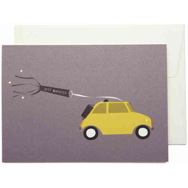 Just Married greeting card