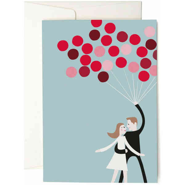 Love is in the Air greeting card