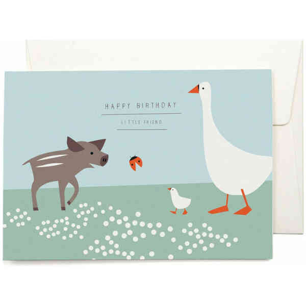 Ladybug and Friends greeting card
