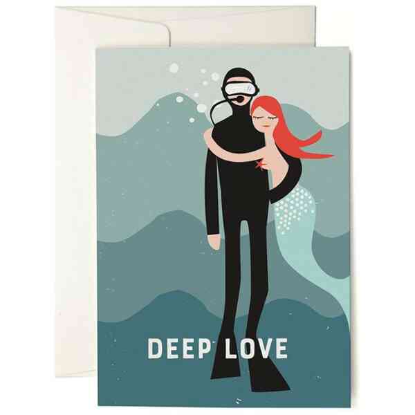 Deep Love greeting card