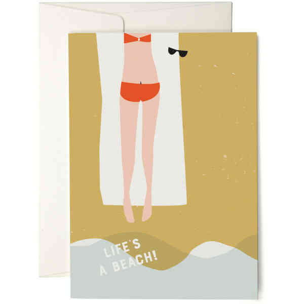 Life's a Beach Greeting Card