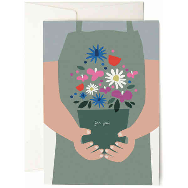 Flower Pot greeting card