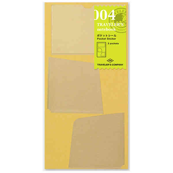 Traveler's Notebook, 004. Pocket Sticker