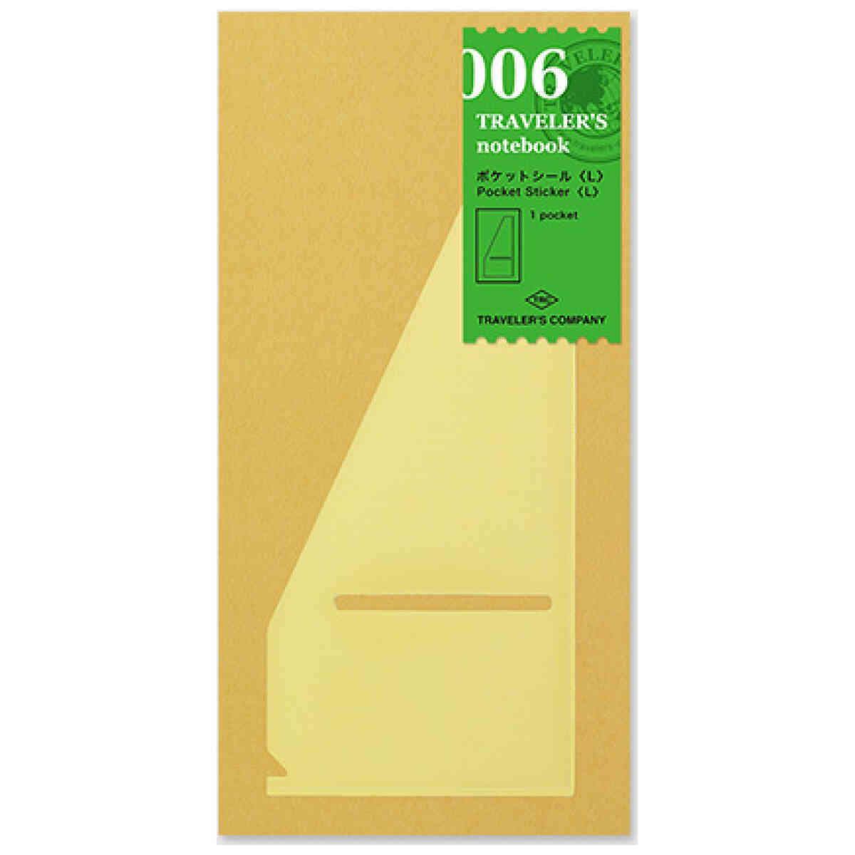 Traveler's Notebook, 006. Pocket Sticker (Large)