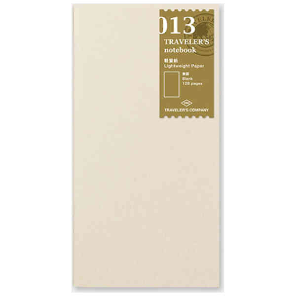 Traveler's Notebook, 013. Lightweight Paper Notebook Refill