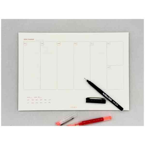 Etiket Week Planner