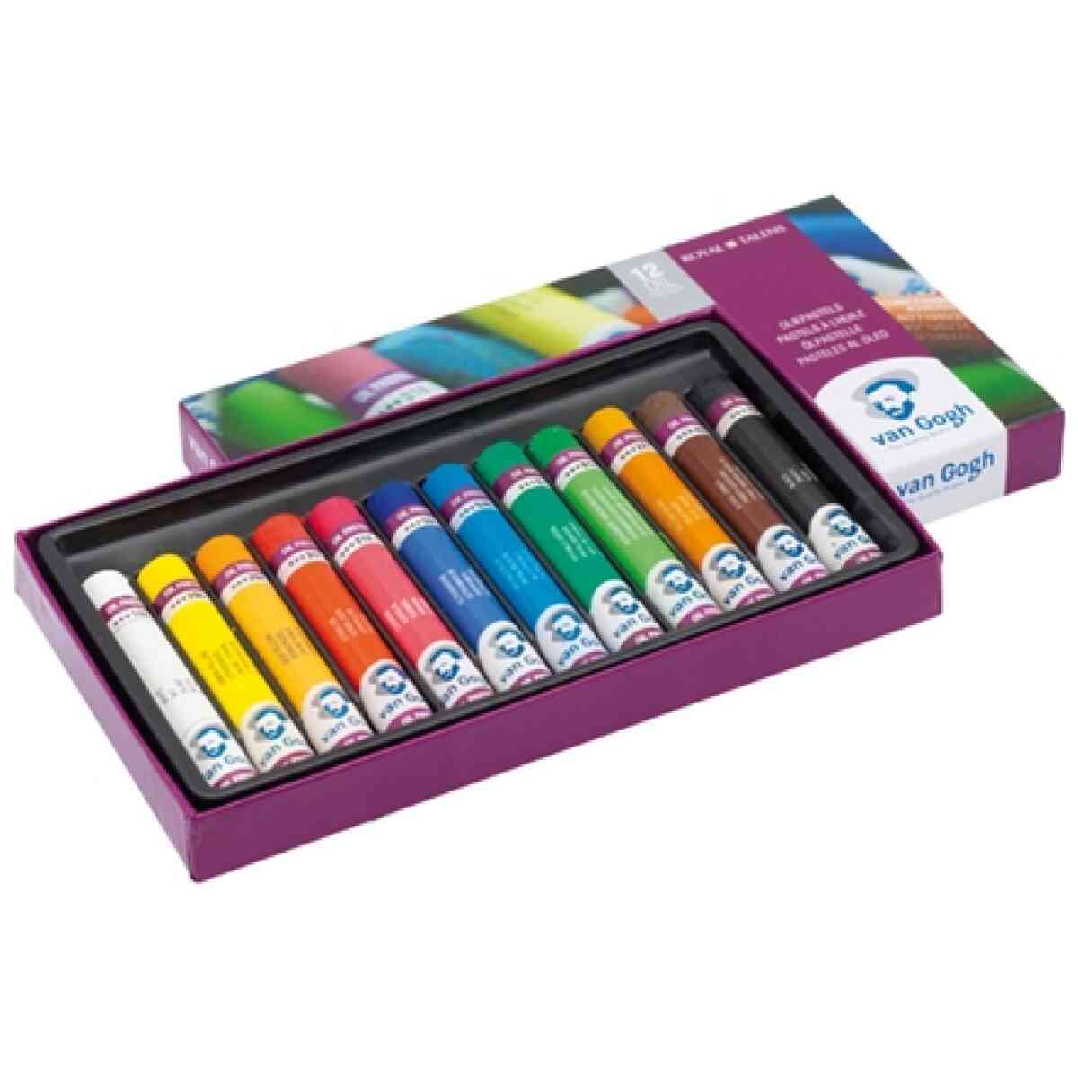 VAN GOGH OLJEPASTELL START SET 12 KRITOR 95C12