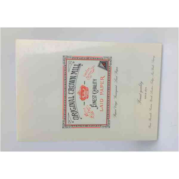 Original Crown Mill Laid Paper A5 Cream