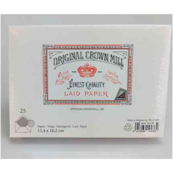 Original Crown Mill Laid Paper Envelopes