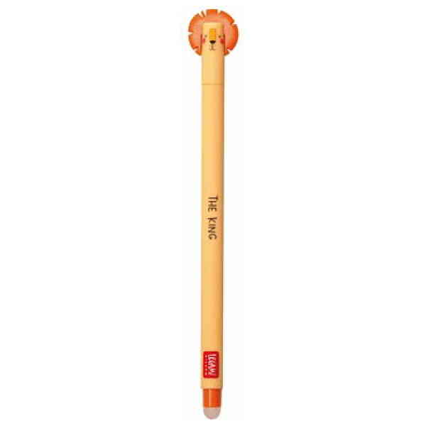 Erasable gel pen, Lion, orange, gelpenna med utsuddbart bläck