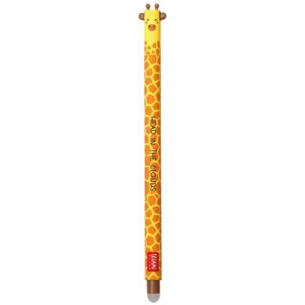 Erasable gel pen, Giraffe, svart, gelpenna med utsuddbart bläck