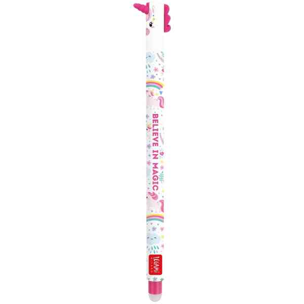 Erasable gel pen, Unicorn, rosa, gelpenna med utsuddbart bläck