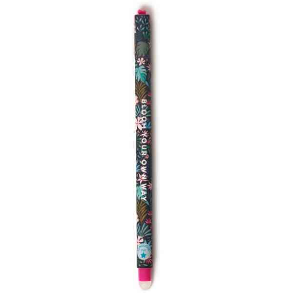 Erasable gel pen, Flora, turkos, gelpenna med utsuddbart bläck