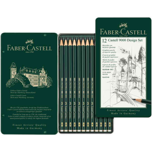 Castell 9000 Blyertspenna Set/5B-5H
