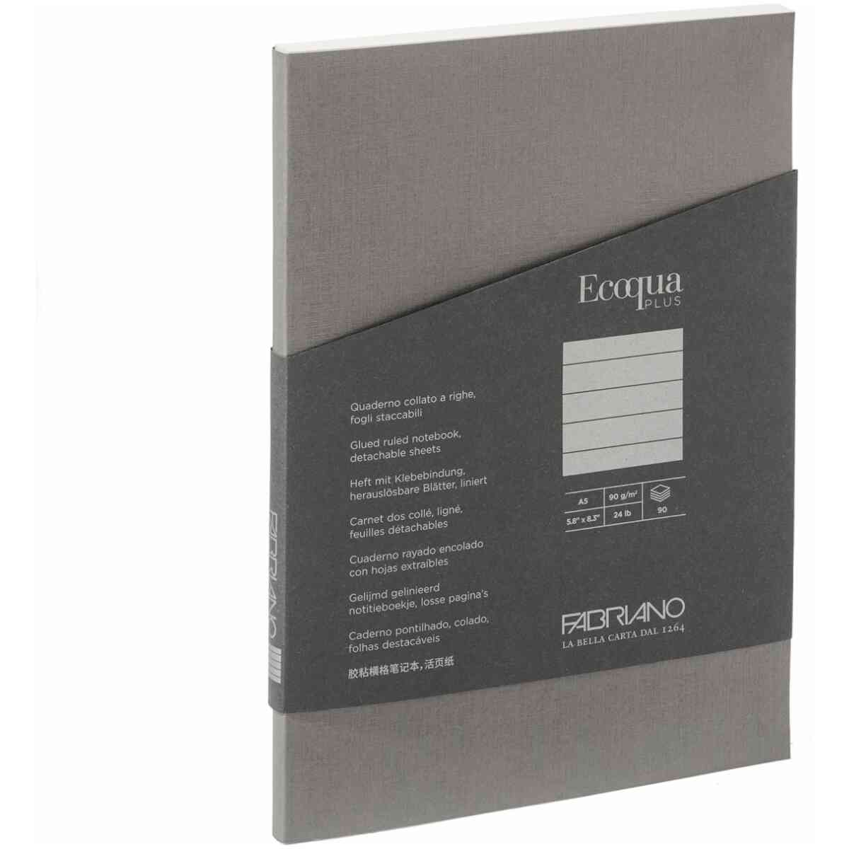 Ecoqua Plus glued notebook  A5 Ruled