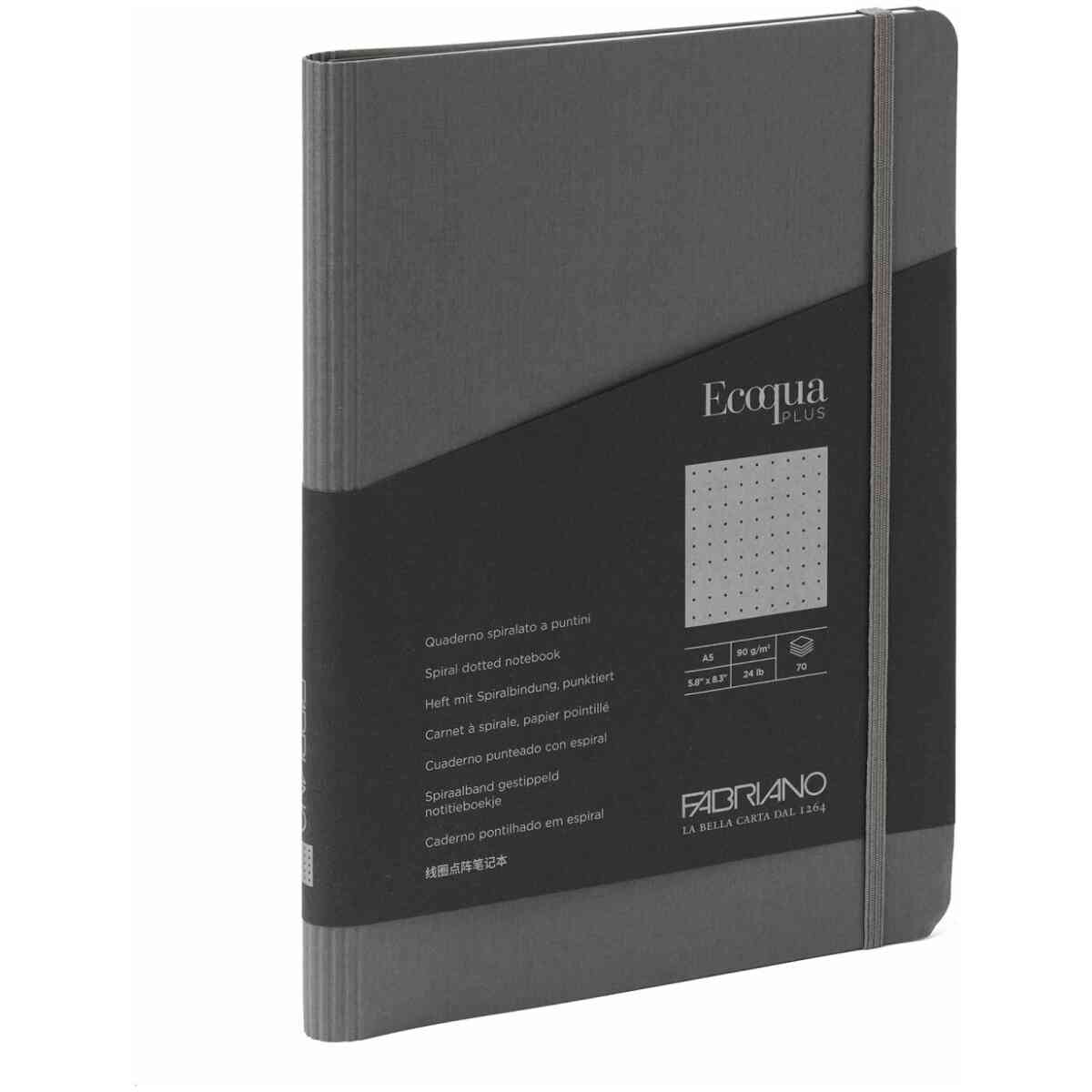 Ecoqua Plus hidden spiral notebook A5 Dotted