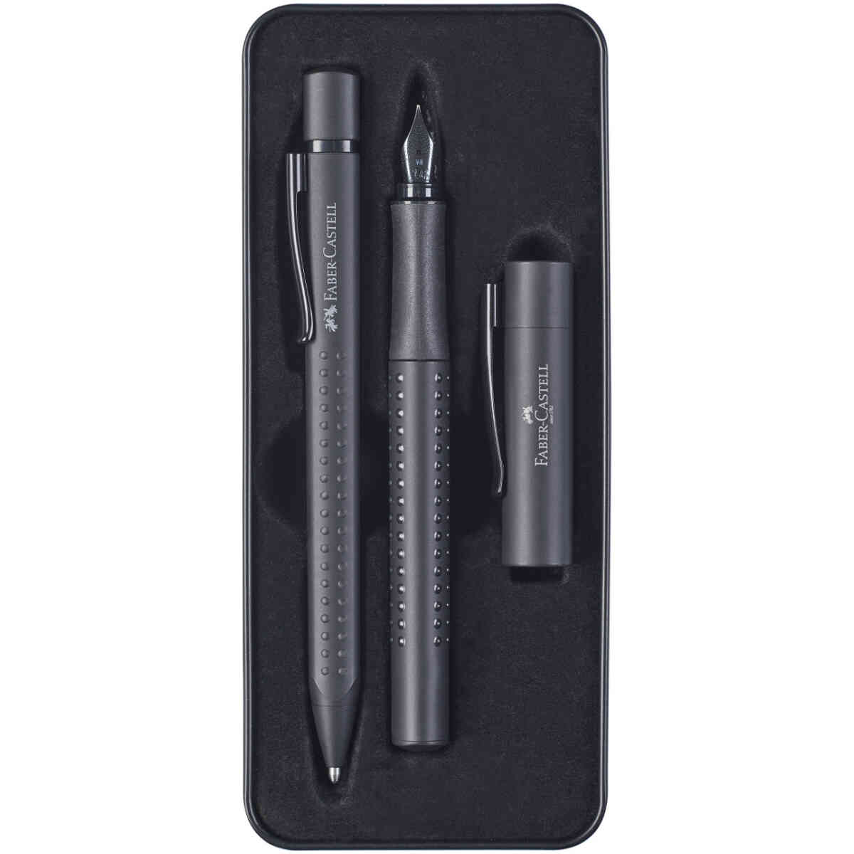 Grip Edition fountain pen, gift set, all black, 2 pieces