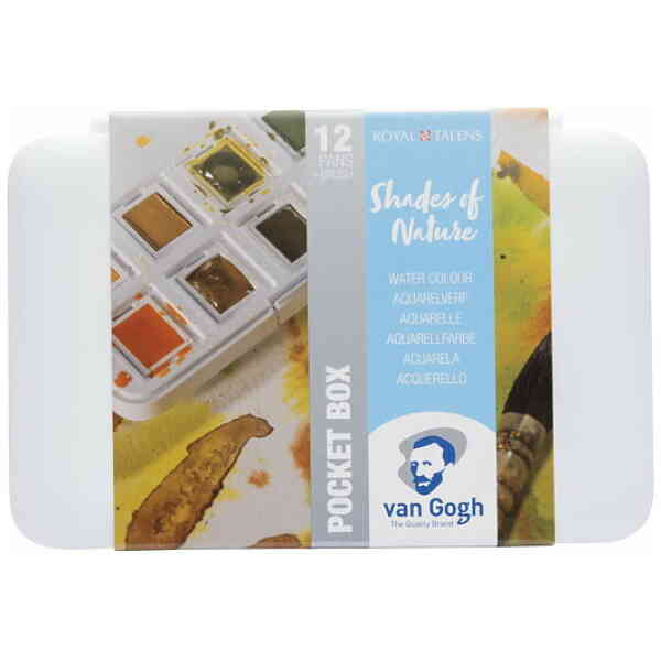 VAN GOGH WATERCOLOUR POCKETBOX SHADES OF NATURE