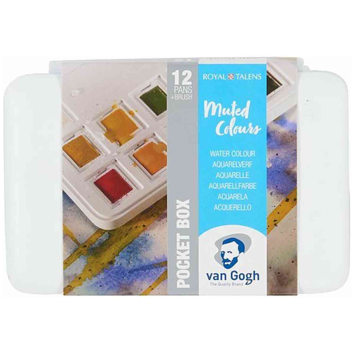 VAN GOGH WATERCOLOUR POCKETBOX MUTED COLOURS