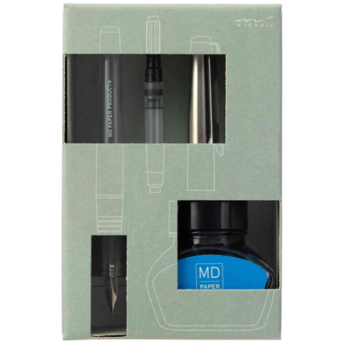 70th Anniversary Limited MD reservoarpenna med bläckflaska(Blå)