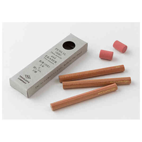 Traveler’s Company, TRC Pencil Refill (3 pencils, 2 erasers)