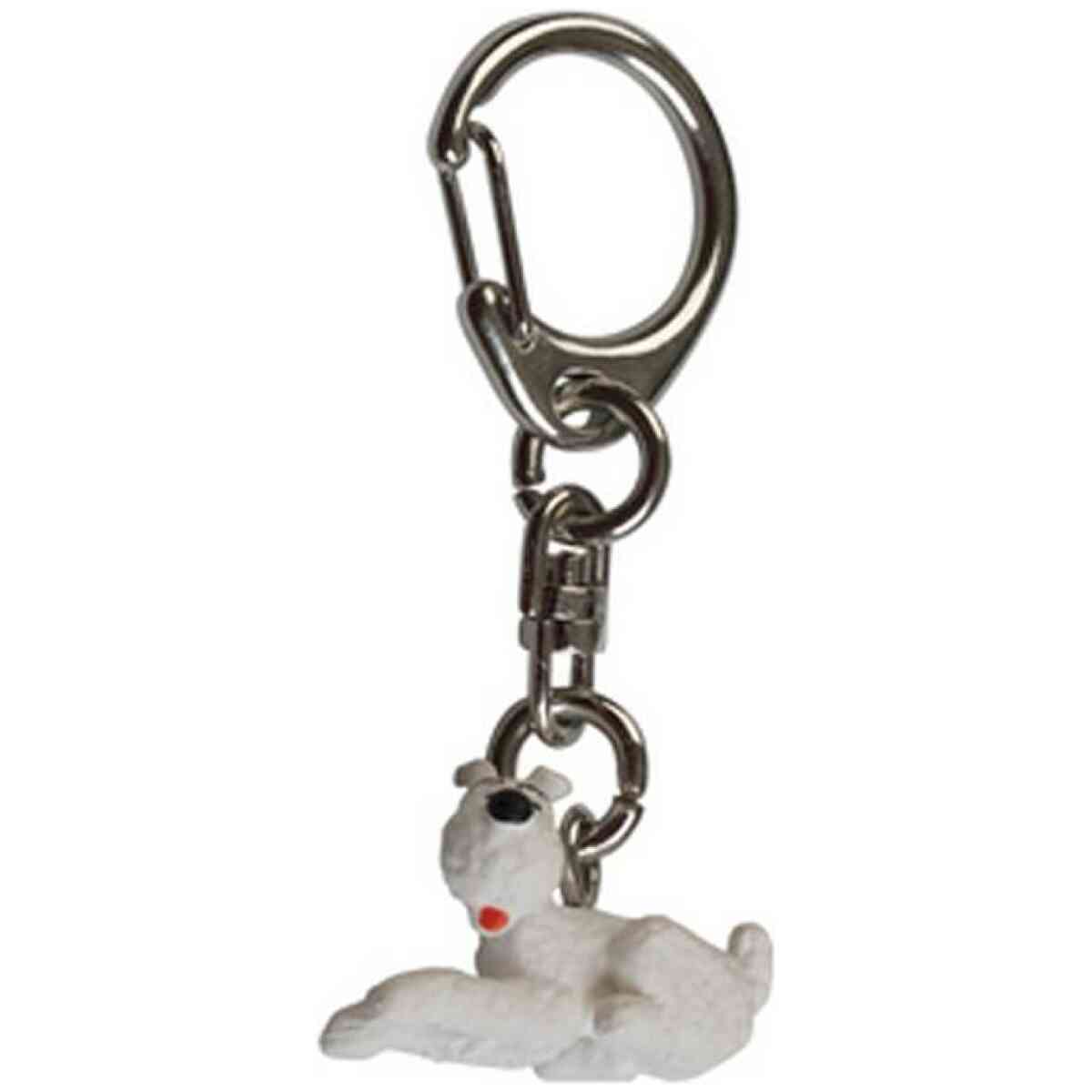 Milou liggande - 3 cm nyckelring