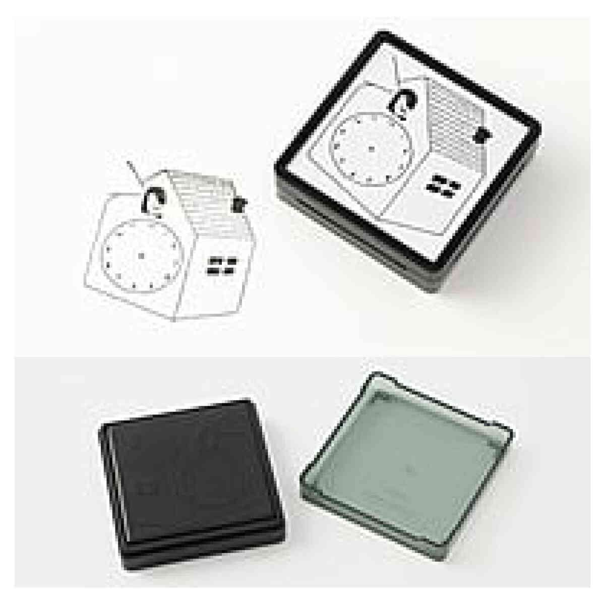 Paintable stamp Pre-inked - Clock - Bild 2