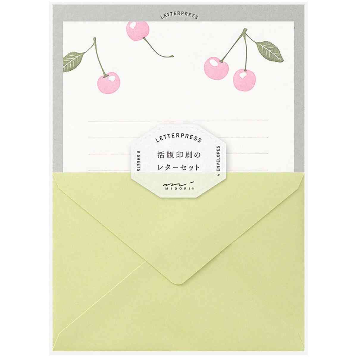 Letterpress - Letter set - Cherry