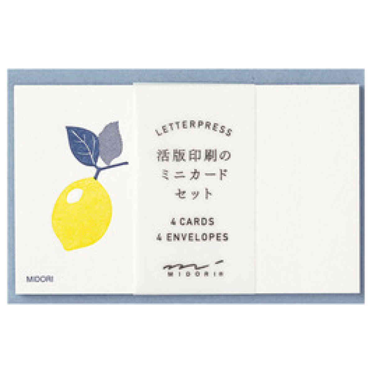 Letterpress Card Set Lemon