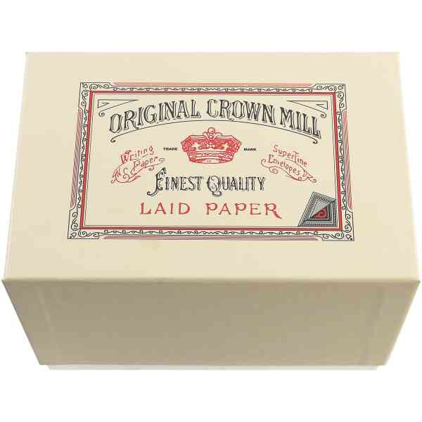 Box 50 cards 10.5x15.5 / 50 env. C6 white lining laid Cream 280 g.