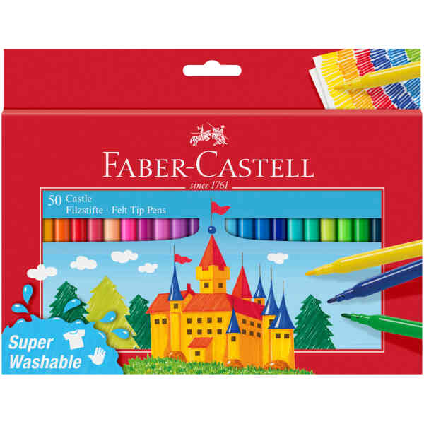Fiberpenna Slott pappetui med 50 st