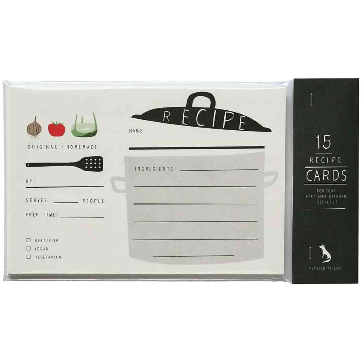 Recipe Cards, Hearty