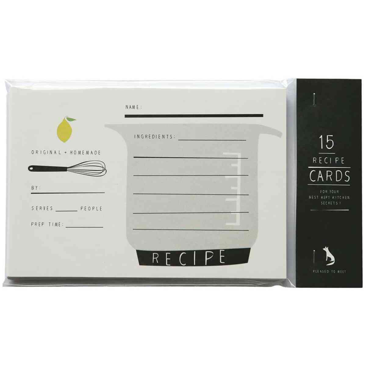 Recipe Cards, Sweet