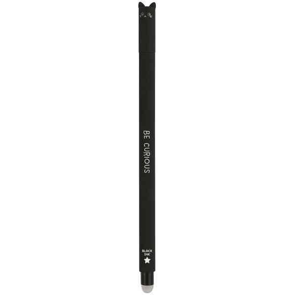 Erasable gel pen, Cat, svart, gelpenna med utsuddbart bläck