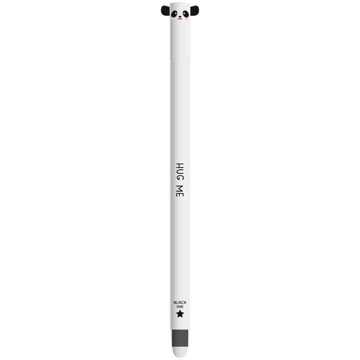 Erasable gel pen, Panda, svart, gelpenna med utsuddbart bläck