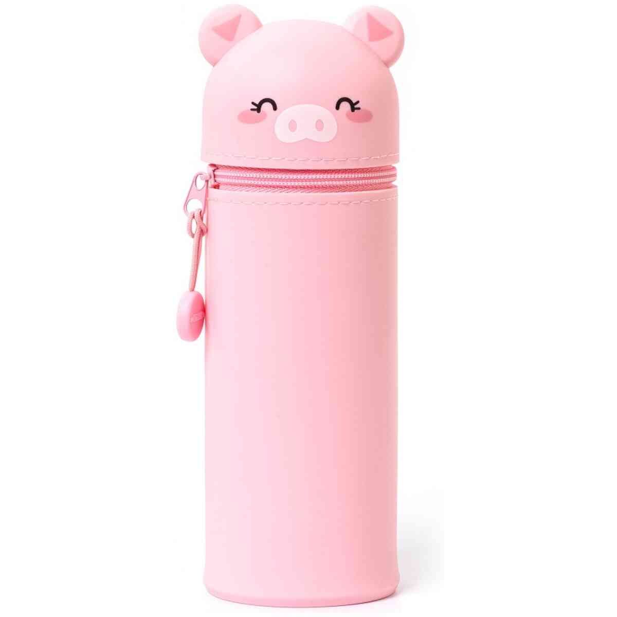 Pennfodral av silikon, Kawaii, Piggy