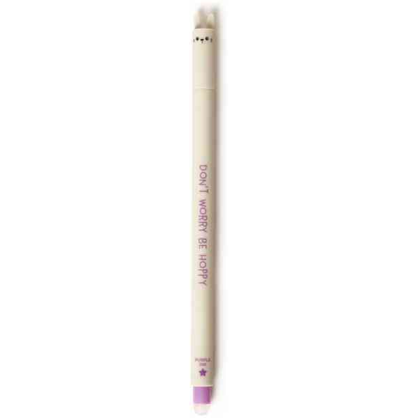 Erasable gel pen, Rabbit, lila, gelpenna med utsuddbart bläck
