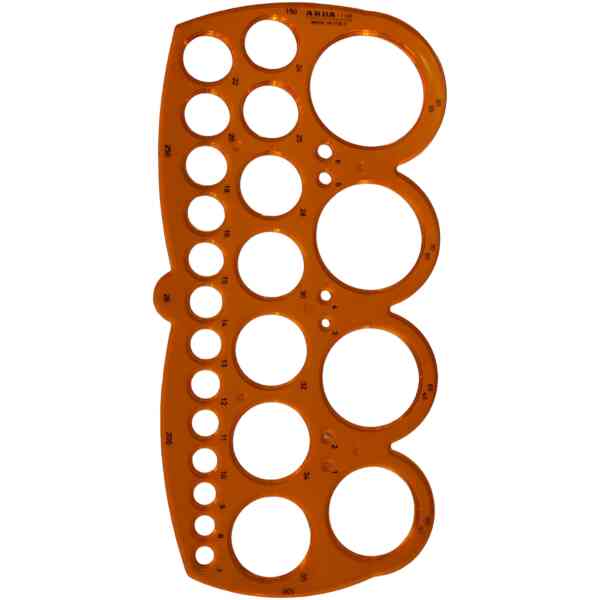 Circle template from 1 to 55