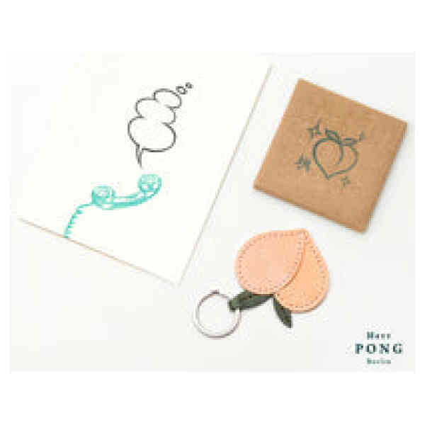 Small Peach Key Holder