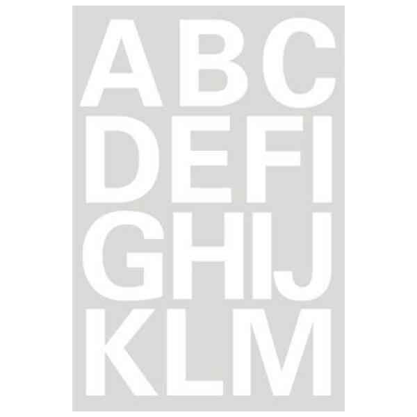Herma etikett bokstäver A-Z 25mm Vit