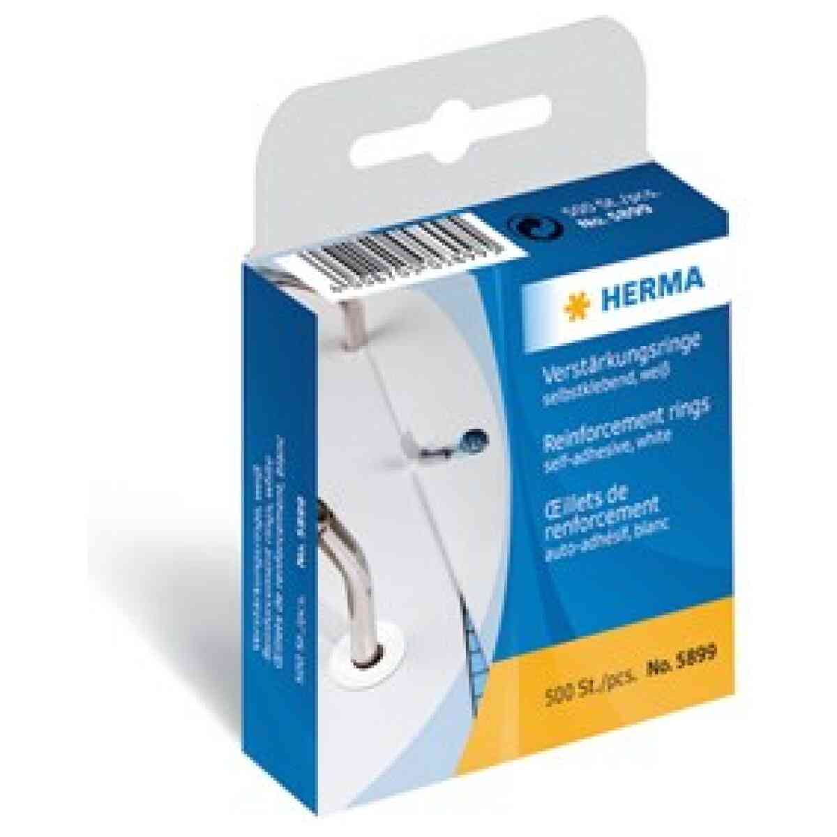 Herma hålförstärkare film ø12 vit (500)
