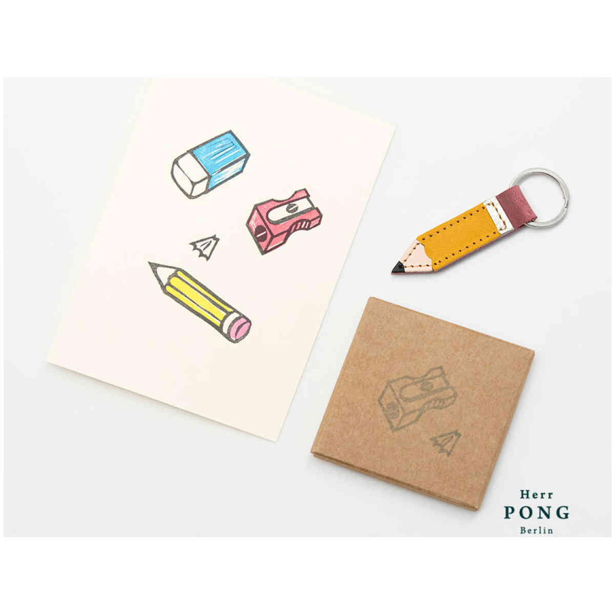 Little Pencil Leather Keychain - Bild 2
