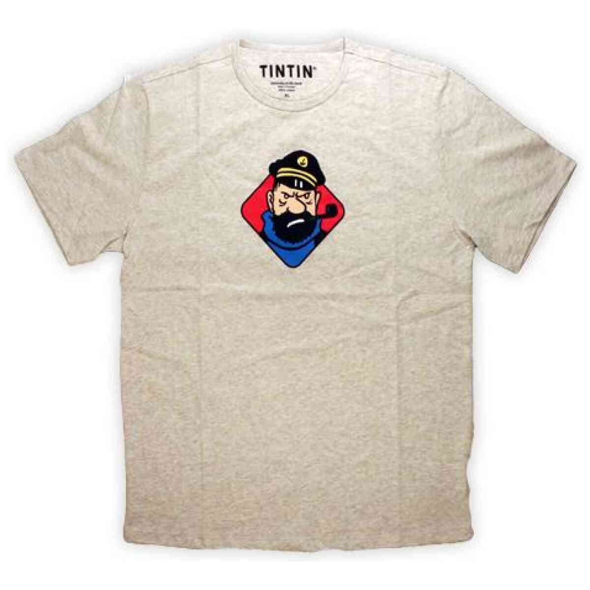 T-shirt Kapten Haddock - Ljusgrå