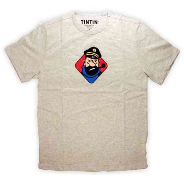 T-shirt Kapten Haddock - Ljusgrå